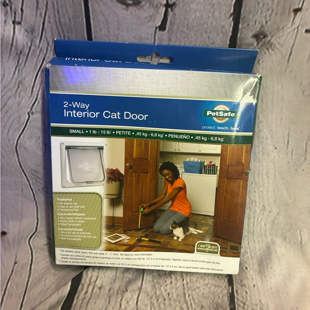 PetSafe Interior Cat Door 2-way Locking Indoor Pet Door‎ Flap Tinted Privacy NIB